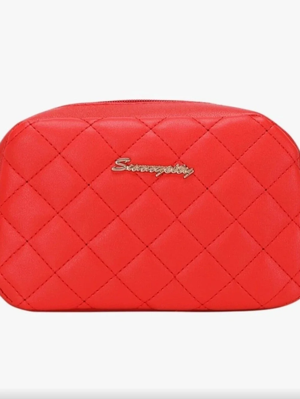 Red  Quilted Shoulder Bag for Women